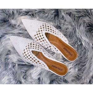 Jeffrey Campbell White Mules